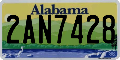 AL license plate 2AN7428