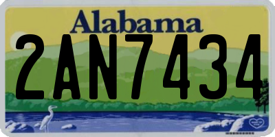AL license plate 2AN7434