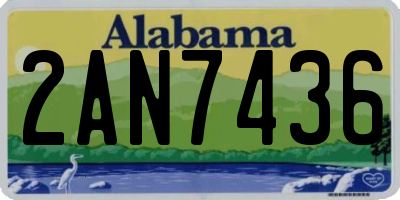 AL license plate 2AN7436
