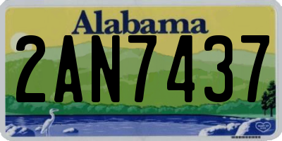 AL license plate 2AN7437