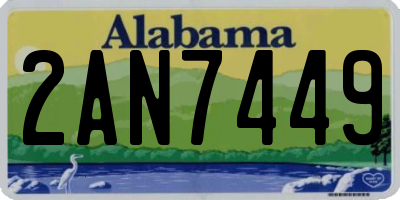 AL license plate 2AN7449