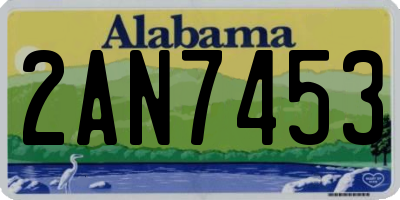 AL license plate 2AN7453