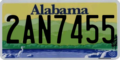 AL license plate 2AN7455