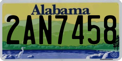 AL license plate 2AN7458