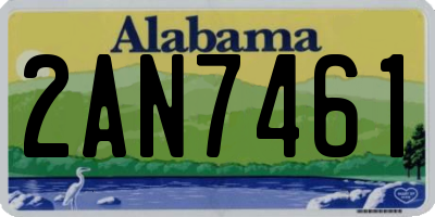 AL license plate 2AN7461