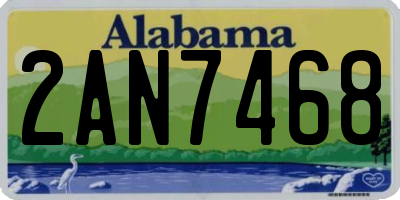 AL license plate 2AN7468