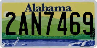 AL license plate 2AN7469