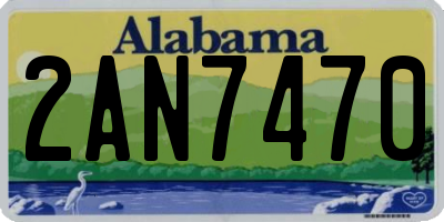 AL license plate 2AN7470