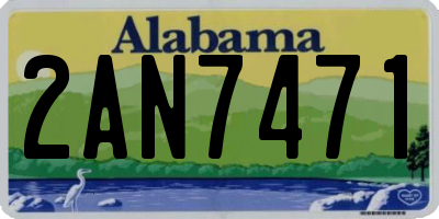 AL license plate 2AN7471