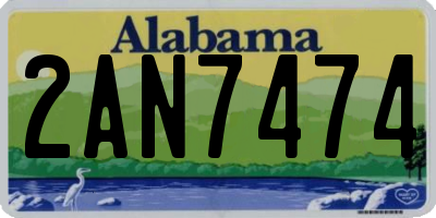 AL license plate 2AN7474