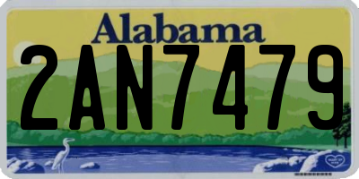 AL license plate 2AN7479