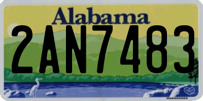AL license plate 2AN7483