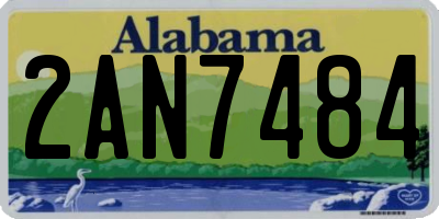 AL license plate 2AN7484