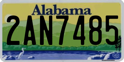 AL license plate 2AN7485