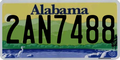 AL license plate 2AN7488