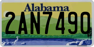 AL license plate 2AN7490