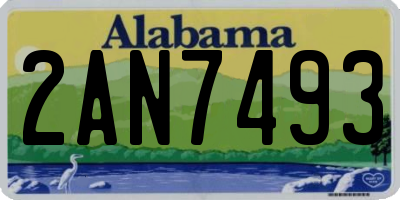 AL license plate 2AN7493