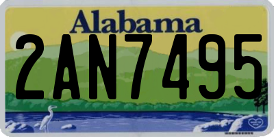 AL license plate 2AN7495