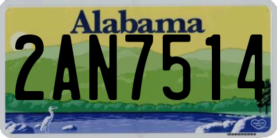 AL license plate 2AN7514