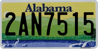 AL license plate 2AN7515
