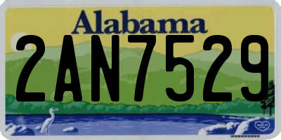 AL license plate 2AN7529