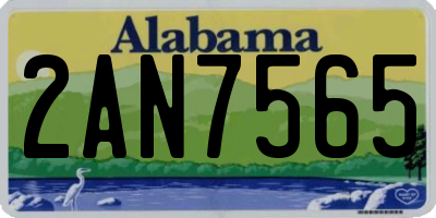 AL license plate 2AN7565