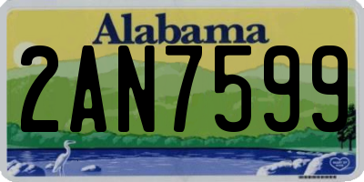 AL license plate 2AN7599
