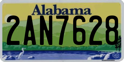 AL license plate 2AN7628