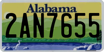 AL license plate 2AN7655