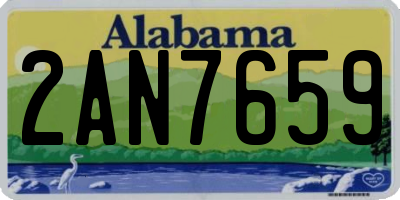 AL license plate 2AN7659