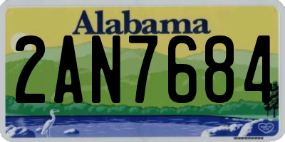 AL license plate 2AN7684
