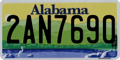 AL license plate 2AN7690
