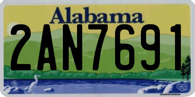 AL license plate 2AN7691