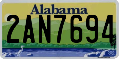 AL license plate 2AN7694