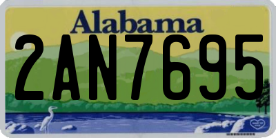 AL license plate 2AN7695