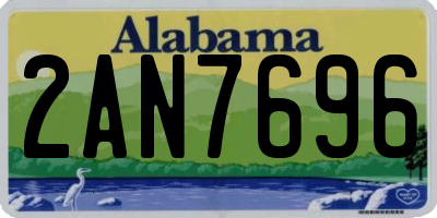 AL license plate 2AN7696