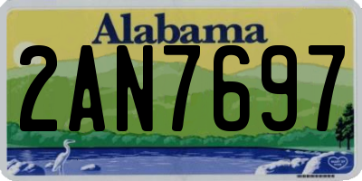 AL license plate 2AN7697