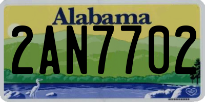 AL license plate 2AN7702