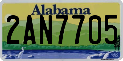 AL license plate 2AN7705