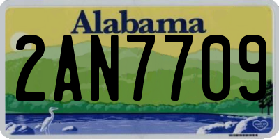 AL license plate 2AN7709