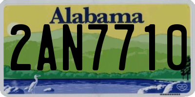 AL license plate 2AN7710