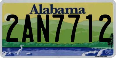 AL license plate 2AN7712