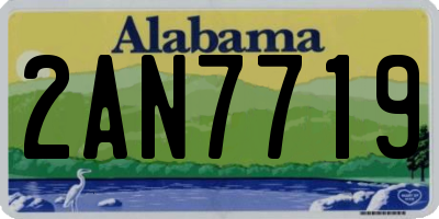 AL license plate 2AN7719