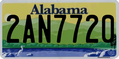 AL license plate 2AN7720