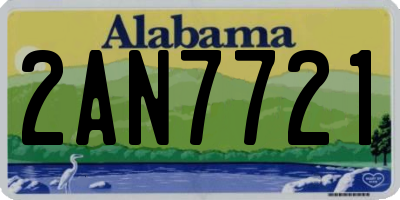 AL license plate 2AN7721