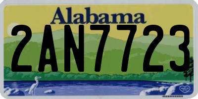 AL license plate 2AN7723