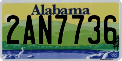 AL license plate 2AN7736