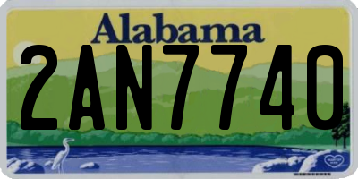 AL license plate 2AN7740