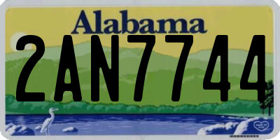 AL license plate 2AN7744