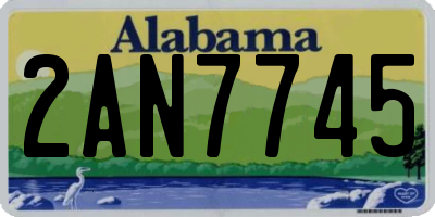 AL license plate 2AN7745